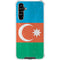 Azerbaijan Flag Distressed Galaxy A54 5G Clear Case