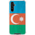 Azerbaijan Flag Distressed Galaxy A54 5G Clear Case