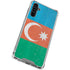Azerbaijan Flag Distressed Galaxy A54 5G Clear Case
