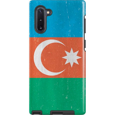 Azerbaijan Flag Distressed Galaxy Note 10 Pro Case
