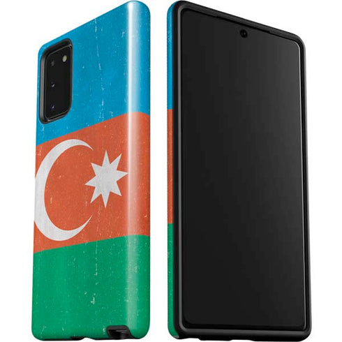 Azerbaijan Flag Distressed Galaxy Note20 5G Pro Case