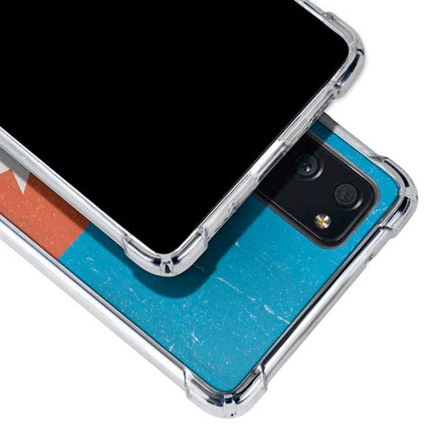 Azerbaijan Flag Distressed Galaxy S20 FE Clear Case