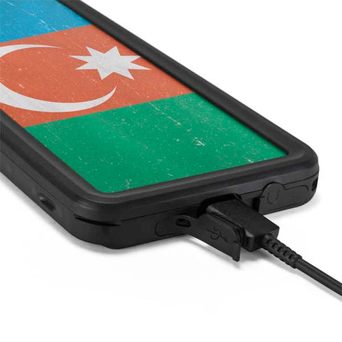 Azerbaijan Flag Distressed Galaxy S20 Plus Waterproof Case