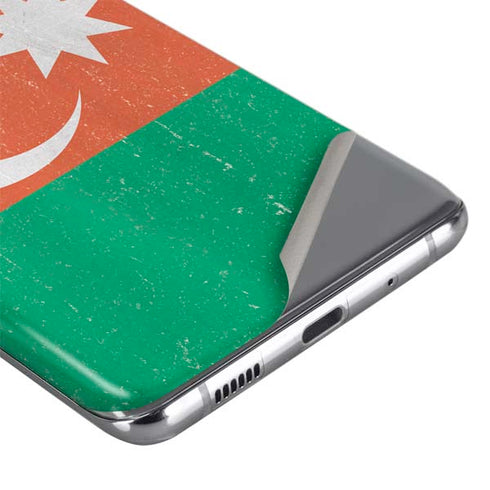 Azerbaijan Flag Distressed Galaxy S20 Skin