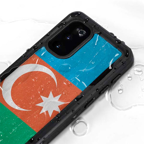 Azerbaijan Flag Distressed Galaxy S20 Waterproof Case