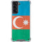 Azerbaijan Flag Distressed Galaxy S21 5G Clear Case