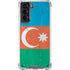 Azerbaijan Flag Distressed Galaxy S21 5G Clear Case