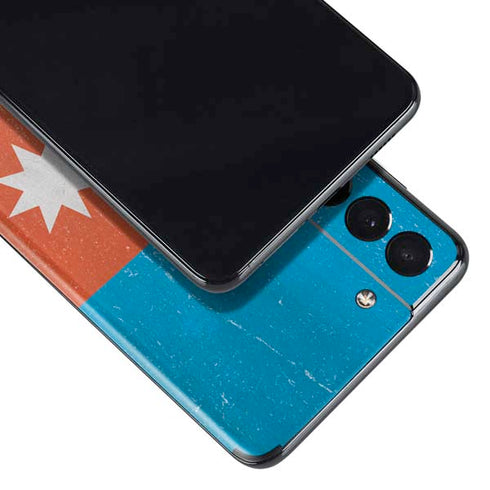 Azerbaijan Flag Distressed Galaxy S21 Plus 5G Skin