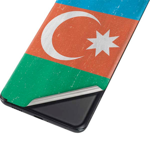 Azerbaijan Flag Distressed Galaxy S21 Ultra 5G Skin
