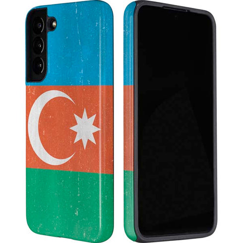 Azerbaijan Flag Distressed Galaxy S22 Plus Pro Case