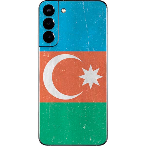 Azerbaijan Flag Distressed Galaxy S22 Plus Skin