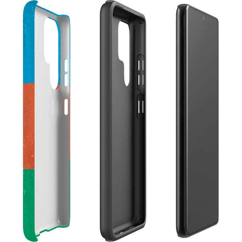 Azerbaijan Flag Distressed Galaxy S22 Ultra Pro Case