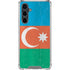Azerbaijan Flag Distressed Galaxy S23 FE Clear Case