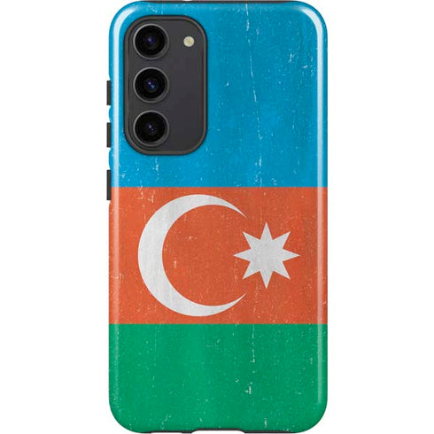 Azerbaijan Flag Distressed Galaxy S23 Plus Pro Case
