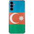 Azerbaijan Flag Distressed Galaxy S24 Clear Case