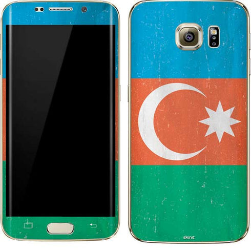 Azerbaijan Flag Distressed Galaxy S7 Edge Skin