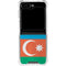 Azerbaijan Flag Distressed Galaxy Z Flip5 5G Clear Case