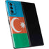 Azerbaijan Flag Distressed Galaxy Z Fold2 5G Skin
