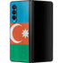 Azerbaijan Flag Distressed Galaxy Z Fold3 5G Skin