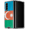 Azerbaijan Flag Distressed Galaxy Z Fold4 5G Clear Case