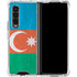 Azerbaijan Flag Distressed Galaxy Z Fold4 5G Clear Case