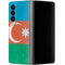 Azerbaijan Flag Distressed Galaxy Z Fold4 5G Skin