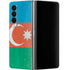 Azerbaijan Flag Distressed Galaxy Z Fold4 5G Skin
