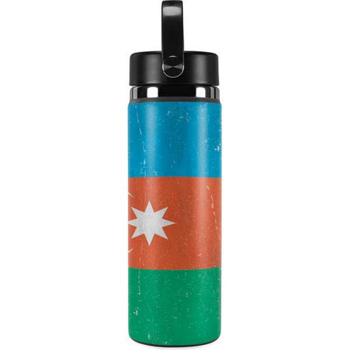 Azerbaijan Flag Distressed Hydro Flask 20oz Wide Mouth Skin