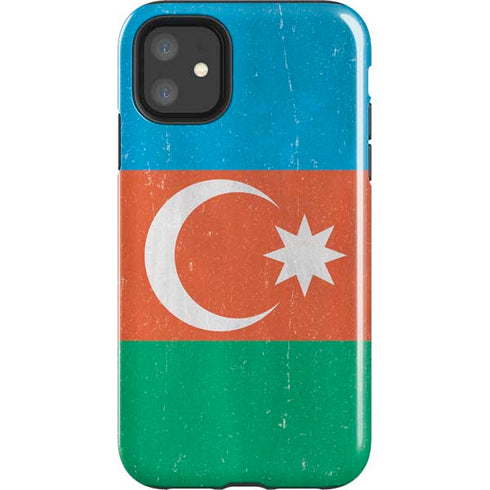 Azerbaijan Flag Distressed iPhone 11 Impact Case