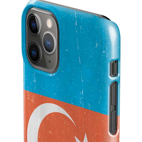 Azerbaijan Flag Distressed iPhone 11 Pro Lite Case