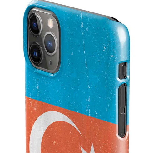 Azerbaijan Flag Distressed iPhone 11 Pro Max Lite Case