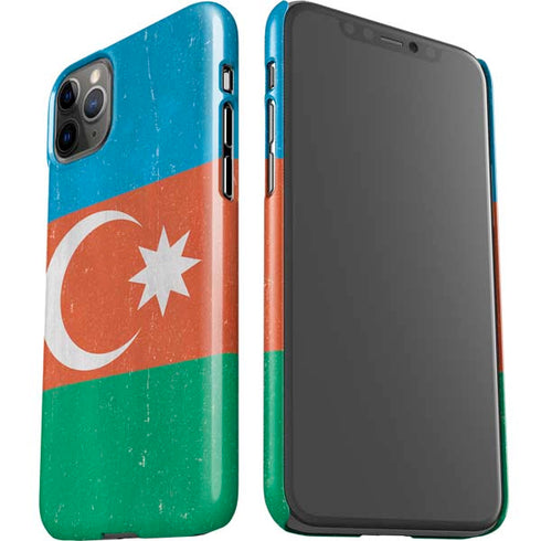 Azerbaijan Flag Distressed iPhone 11 Pro Max Lite Case