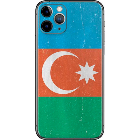 Azerbaijan Flag Distressed iPhone 11 Pro Skin