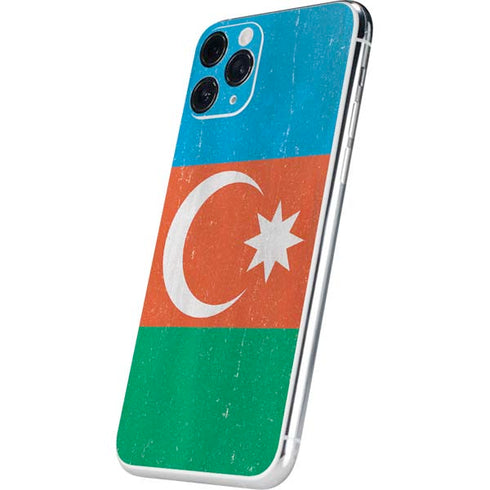 Azerbaijan Flag Distressed iPhone 11 Pro Skin