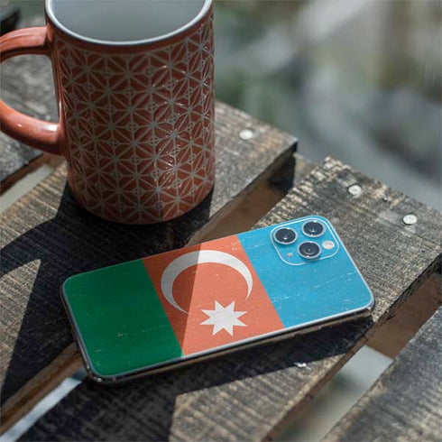 Azerbaijan Flag Distressed iPhone 11 Pro Skin