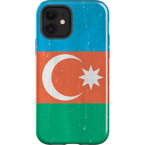Azerbaijan Flag Distressed iPhone 12 Impact Case
