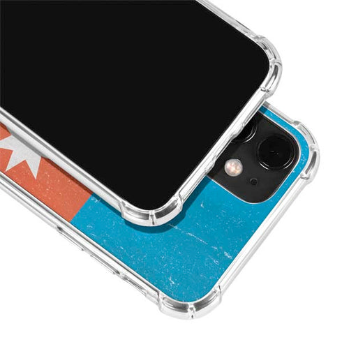 Azerbaijan Flag Distressed iPhone 12 Mini Clear Case