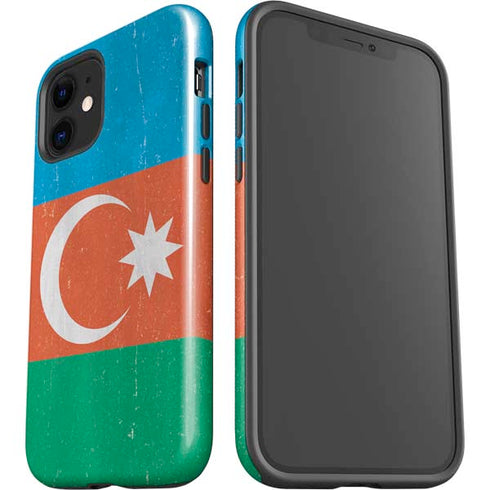 Azerbaijan Flag Distressed iPhone 12 Mini Impact Case