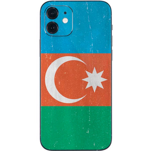 Azerbaijan Flag Distressed iPhone 12 Mini Skin