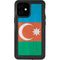 Azerbaijan Flag Distressed iPhone 12 Mini Waterproof Case