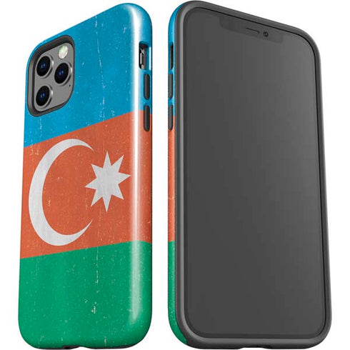 Azerbaijan Flag Distressed iPhone 12 Pro Impact Case