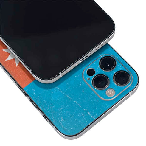 Azerbaijan Flag Distressed iPhone 12 Pro Max Skin