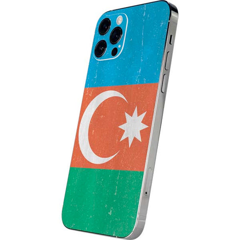 Azerbaijan Flag Distressed iPhone 12 Pro Skin