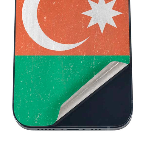Azerbaijan Flag Distressed iPhone 12 Skin