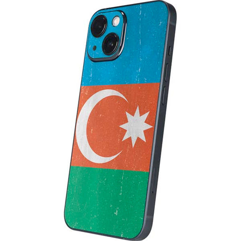Azerbaijan Flag Distressed iPhone 13 Mini Skin