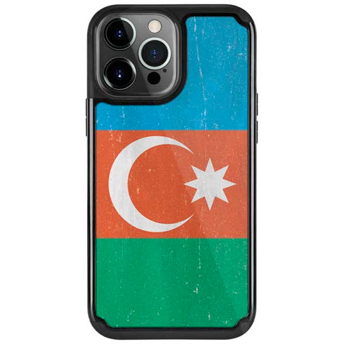 Azerbaijan Flag Distressed iPhone 13 Pro Cargo Case