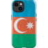 Azerbaijan Flag Distressed iPhone 14 Plus Impact Case