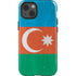 Azerbaijan Flag Distressed iPhone 15 Impact Case