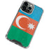 Azerbaijan Flag Distressed iPhone 15 Pro Max Clear Case