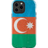 Azerbaijan Flag Distressed iPhone 15 Pro Max Impact Case